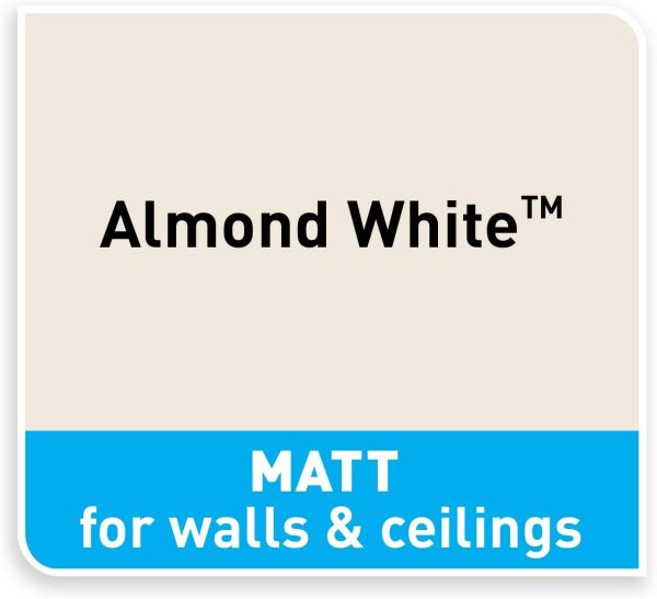 Dulux Once Matt Emulsion Paint For Walls And Ceilings - Almond White 2. 5 Litres - Image 8