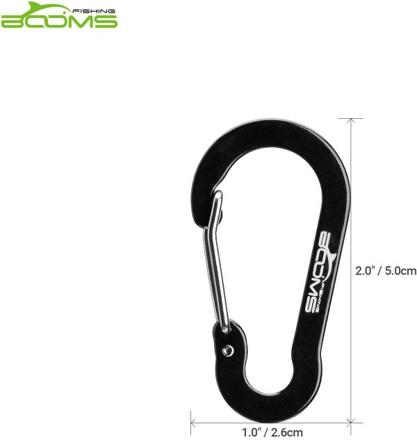 Booms Fishing CC1 Multi-Use Carabiner Clips For Key,Fishing,Camping,Outdoor sport,Daily life - Image 5