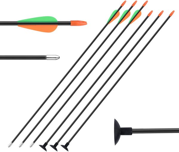 Bow and Arrow Set for Beginner Outdoor Training,Archery Set 5-16 Lbs with 4pcs Arrows Paper Targets - Image 3