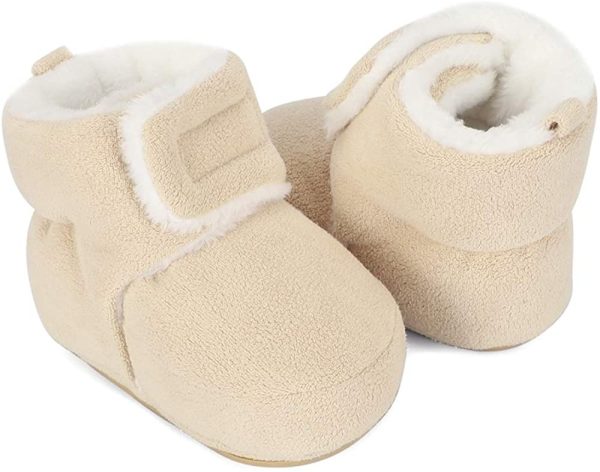 MASOCIO Baby Boys Girls Soft Sole Winter Warm Boots Infant Anti-Slip First Walking Shoes