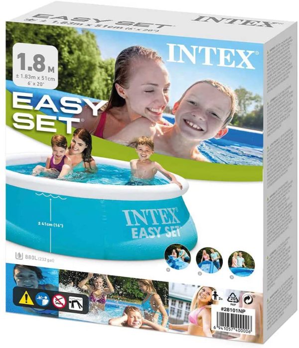 Intex 6ft x 20in Easy Set Swimming Pool #28101 - Image 5