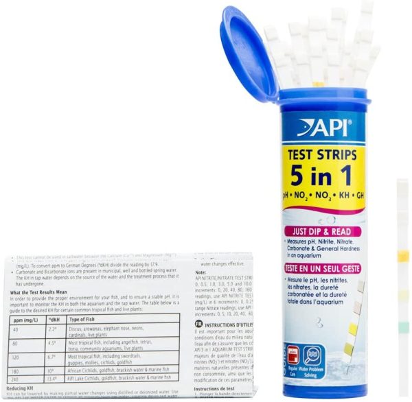 API TAP WATER CONDITIONER Aquarium Water Conditioner 473 ml Bottle & 5-IN-1 TEST STRIPS Freshwater and Saltwater Aquarium Test Strips 25-Count Box - Image 6