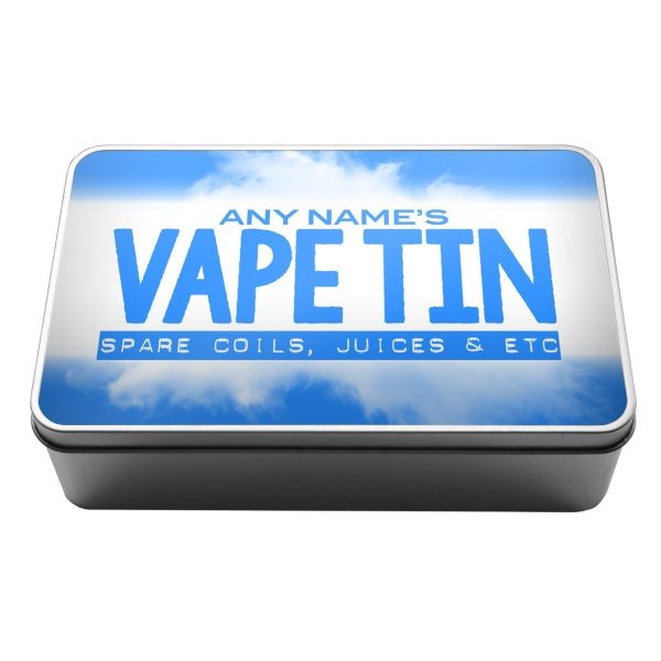 Personalised Vaping Storage Tin vape storage e juice coils rings supplies gift idea for vapers - Image 6