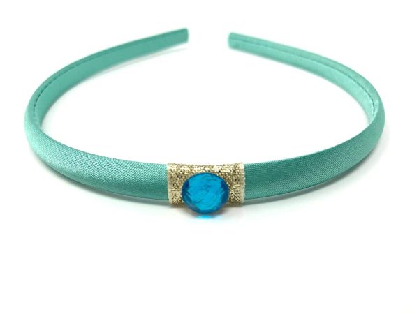 Princess Jasmine Style Turquoise Hairband Headband Turquoise Rhinestone 1st Class Same Day Dispatch Before 2.30pm