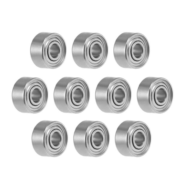 sourcing map 681XZZ Deep Groove Ball Bearing 1.5x4x2mm Double Shielded ABEC-3 Bearings 10-Pack - Image 2