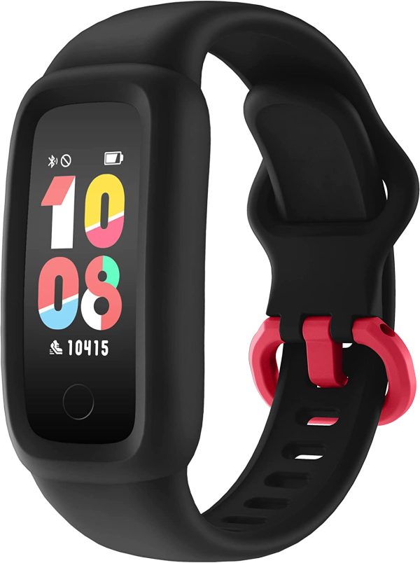 BIGGERFIVE Vigor 2 Fitness Tracker Watch for Kids Girls Boys Ages 5-12, Activity Tracker, Pedometer, Heart Rate Sleep Monitor, IP68 Waterproof Calorie Step Counter Watch - Image 4