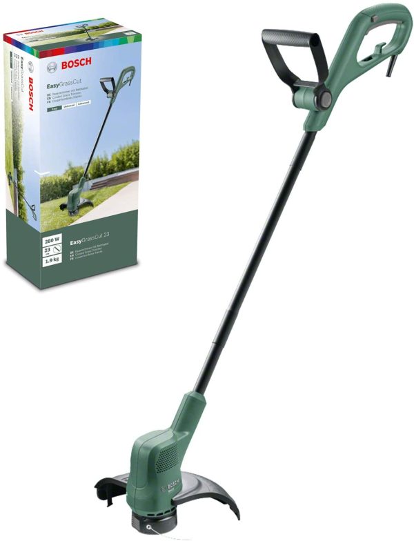 Electric Grass Trimmer EasyGrassCut 23 (280 Watt, cutting diameter 23 cm, in carton packaging)