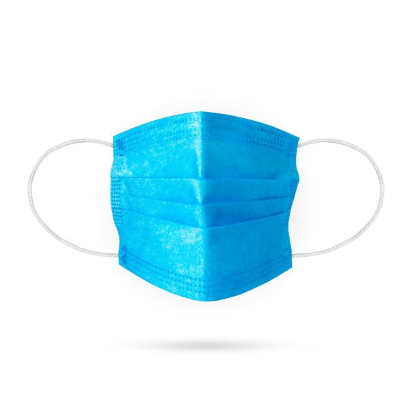 Pons Guard Surgical Masks. Premium Aqua Blue High Quality Disposable Face Masks. Aqua Blue Medical Face Masks. EN 14683:2019 + Ac:2019 Type IIR / 3 Ply. Face Masks Pack Of 50.Fluid Resistant. - Image 8