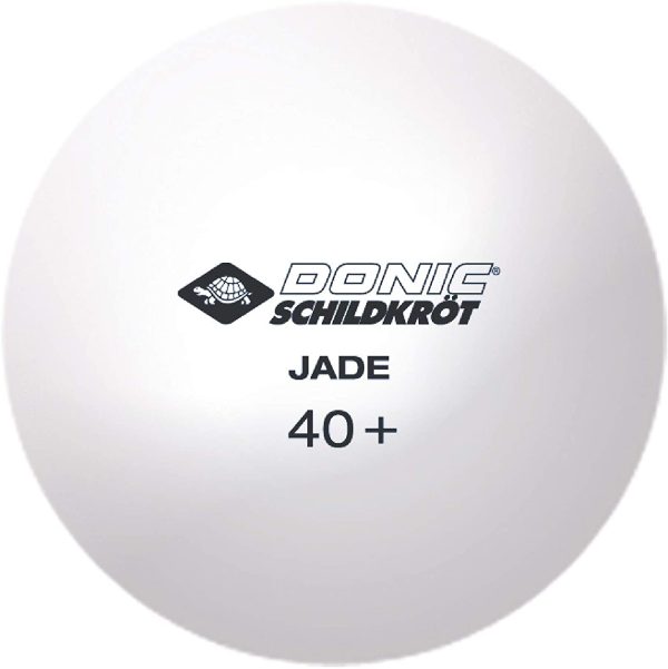 Donic-Schildkr?t Jade Table Tennis Balls, Poly 40+ Quality, 12 balls (6x White and 6x Orange)