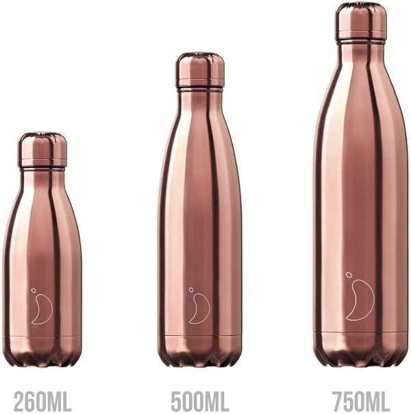 Chilly's Bottles | Leak-Proof, No Sweating | BPA-Free Stainless Steel | Reusable Water Bottle | Double Walled Vacuum Insulated | Keeps Cold for 24+ Hrs, Hot for 12 Hrs - Image 4