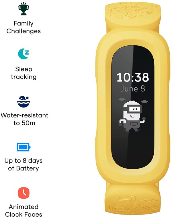 Fitbit Ace 3 Activity Tracker for Kids with Animated Clock Faces, Up to 8 days battery life & water resistant up to 50 m - Image 5