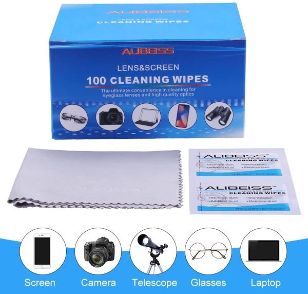 Pre-moistened Lens and Glass Cleaning Wipes??Portable Travel Cleaner for Glasses, Camera, Cell Phone, Smartphone, Tablet and Other Delicate Surfaces (100 pack) - Image 5