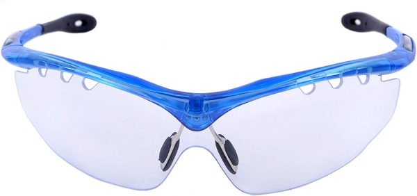 Rapid Eyewear Ace SPORTS GLASSES WITH CLEAR SAFETY LENS For Squash, Cycling, Shooting and Sailing. Transparent Sunglasses For Men & Women. UV 400 Protection. Impact Resistant.