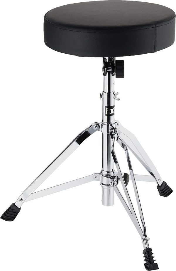 RockJam DP-001 Adjustable Drum Stool Drum Throne with Padded Seat - Image 4