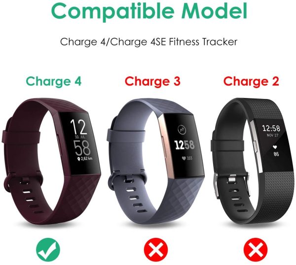 KIMILAR Charger compatible with Fitbit Charge 4 ONLY (NOT for Charge 2 / Charge 3), Replacement Charging Cord Charger Cable compatible with Fitbit Charge 4 Fitness Tracker - Image 5