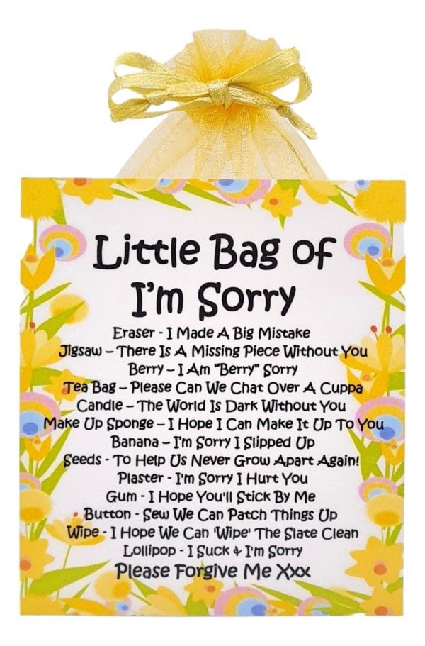 Little Bag of I??m Sorry - A unique and meaningful way to apologise ! Perfect gift to apologise and say I'm sorry.