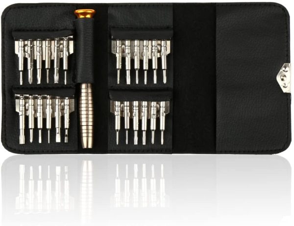 H&S Precision Screwdriver Set Mini Glasses Screwdriver Tool Kit Eyeglass Sunglass Repair Interchangeable Torx Screwdrivers for Watch with Case - Image 5