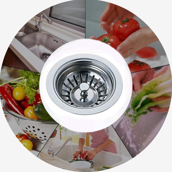 Kitchen Sink Strainer Plug Stainless Steel Thicken for Kitchen Sink, Hole Diameter 78mm - Image 6