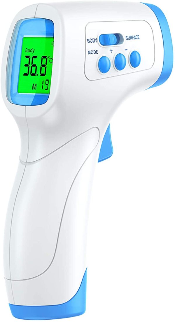 Infrared Forehead Thermometer for Adults, KKmier Professional Non Contact Thermometer Gun Body Temperature Checker, Digital Thermometer for Adults Kids Baby with 99 Readings Memory - Image 5