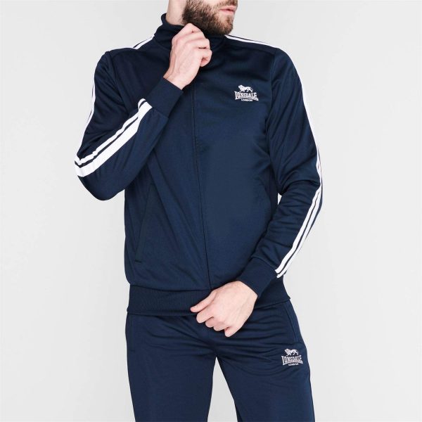 Lonsdale Mens Sports Full Zip Running Track Jacket - Image 3