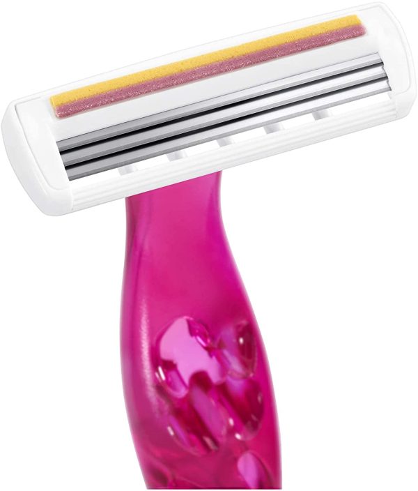 BIC Miss Soleil Colour Collection, Triple Blade Razor for Women, With Flower Designed Handles,Pack of 8 - Image 6