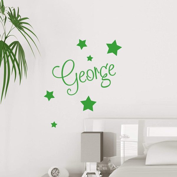 Personalised Wall Name with Stars - Custom Nursery Sticker - Image 6