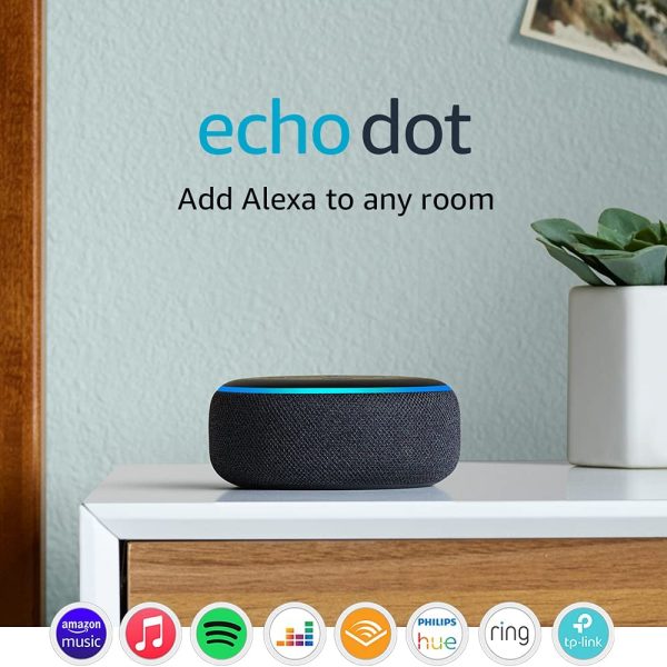 Echo Dot (3rd Gen) - Smart speaker with Alexa - Charcoal Fabric - Image 6