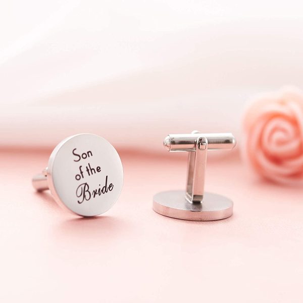 Melix HOME Son of The Bride Cuff Links - Thank You for Being My Greatest Blessing Cuff Links