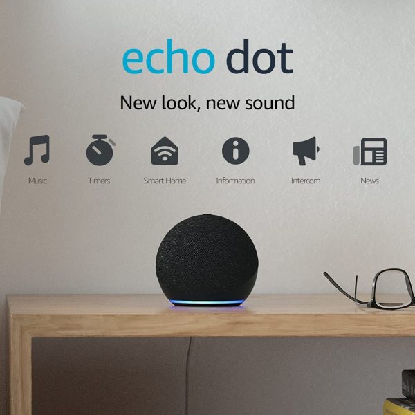 Echo Dot (4th generation) | Smart speaker with Alexa | Charcoal - Image 3