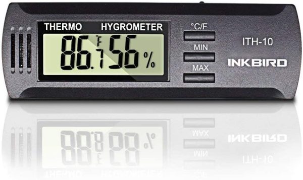 Inkbird ITH-10 Digital Hygrometer Humidity Meter Temperature Humidity Monitor Hygrometer Thermometer Cigar Hygrometer Caliber Hygrometer for Humidor Guitar Room Wine Celler Indoor Home Office - Image 3