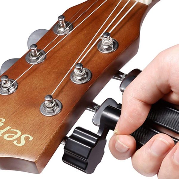 Guitar String Winders Tool 3-In-1 Multifunctional Guitar Tool String Cutter Guitar String Pin Puller Guitar Bridge Pin Puller String Instrument Repairing Accessories Guitar Accessories Kit (Black) - Image 5