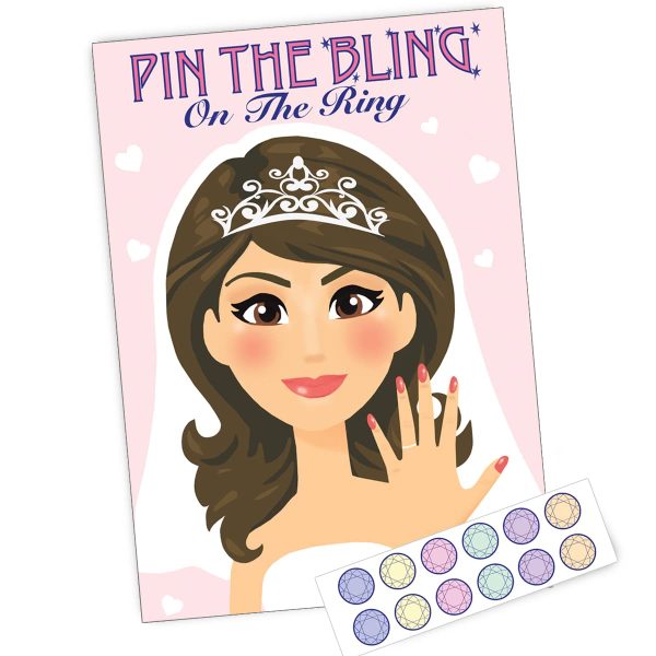 PIN THE BLING ON THE RING | Hen Night Party Game | Like Junk on Hunk | 12 Player