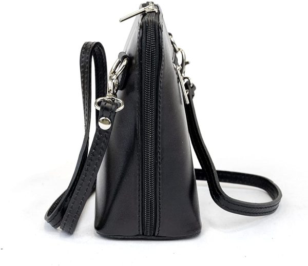 Small Vera Pelle Handbag Genuine Leather Cross Body Bag for Women Italian Mini Shoulder Bag Highquality Strap