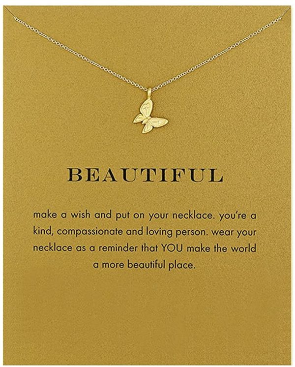 Friendship Gold Sun Compass Necklace Good Luck Elephant Pendant Chain Necklace with Message Card Gift Card - Image 4