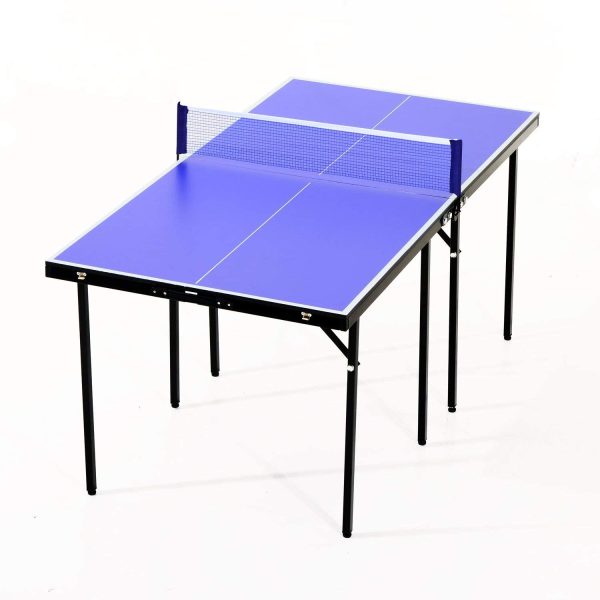 HOMCOM Folding 5ft Mini Compact Table Tennis Top Ping Pong Table Set Professional Net Games Sports Training Play - Image 5