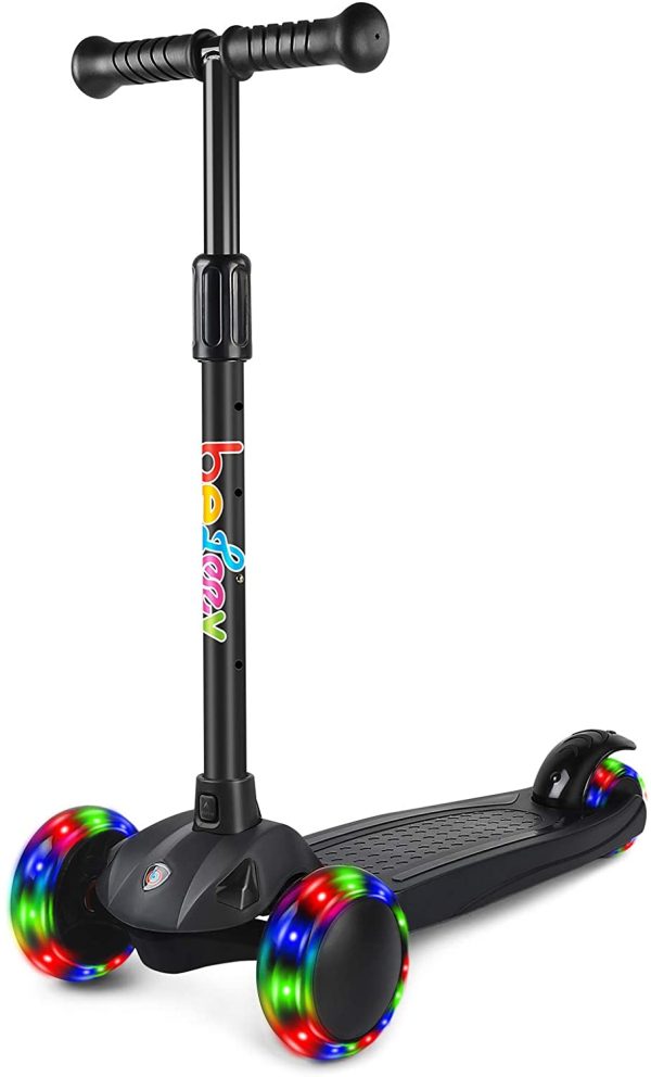 BELEEV Scooter for Kids, 3 Wheel Scooter for s With Steering Lock, 4 Adjustable Height, Kick Scooter with Flashing Wheels for Children Girls and Boys Age 3-8 Years - Image 6