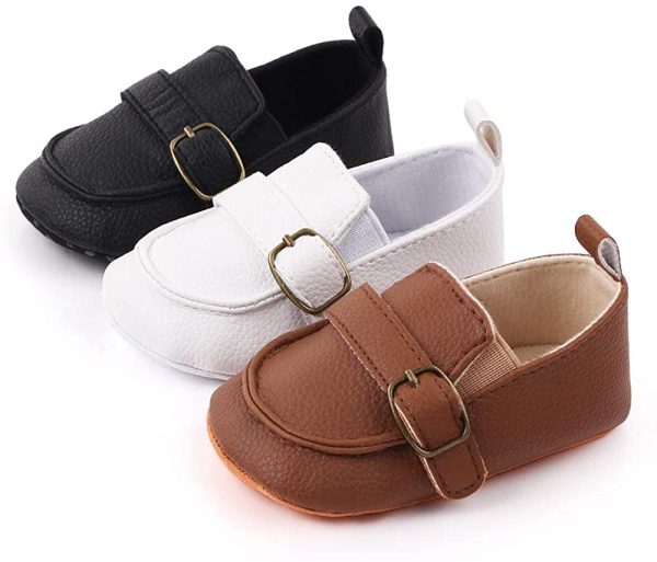 MASOCIO Baby Boys Moccasin Shoes Infant First Walking Soft Sole Anti-Slip Casual Flats Crib Shoes - Image 5