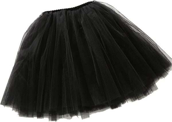 Ksnnrsng Women's Teen Adult Classic Elastic 3 or 5 Layered Tulle Tutu Skirt for Dress-up Parties Dancing - Image 2