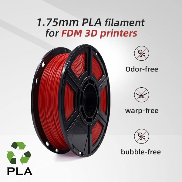 Flashforge? PLA 3D Printing Filament 1.75mm 0.5KG/Roll for Dreamer and Finder Series (Black) - Image 5