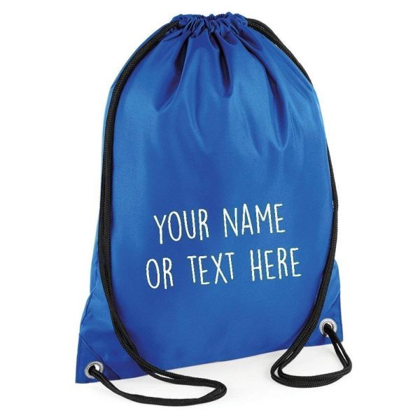 Personalised Drawstring Childrens Bag P.E Kit Boys Girls School College PE Kids - Image 3