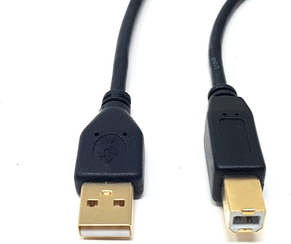 MainCore 25cm Gold USB to PC, Laptop Cable Lead Compatible With, Keyboards, DJ Decks, Midi, DJ CD Player, Mixer, Turntable, Electric Piano, Synthesizer, MIDI Guitar, Tone Generators, Drum Machines - Image 2