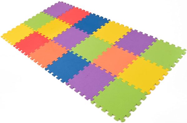 M.Y Interlocking Foam Play Mats - Thick, Multi Colour Soft EVA Baby Floor Tile Puzzle Mat (18 Pieces) - Image 5