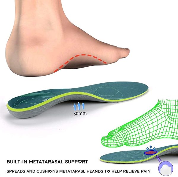 Plantar Fasciitis Arch Support Orthopedic Insoles Relieve Flat Feet Heel Pain Shock Absorption Comfortable Insoles - Image 4