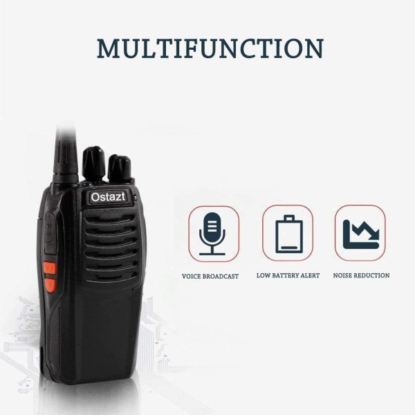 Long Range Walkie Talkie 88E (Updated Version), 2 Way Radio with Rechargeable Li-ion Battery and Earpieces (10 pack) - Image 2