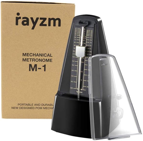 Rayzm Mechanical Metronome with High Precision for All Kinds of Musical Instruments (Piano/Drum/Violin/Guitar/Bass & Wind Instruments), Audible Click & Bell Ring, Traditional Pyramid Style - Image 3