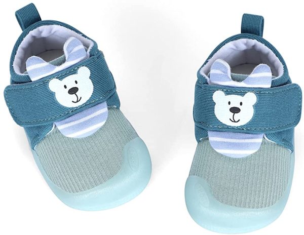 MASOCIO Baby Boys Girls First Walking Shoes Toddler Trainers Rubber Anti Slip Shoes - Image 2