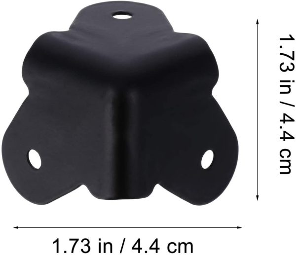 16pcs Speaker Cabinet Protectors Ampliefer Cabinet Corner Guard Protector Rounded Metal Corner Protector - Image 4