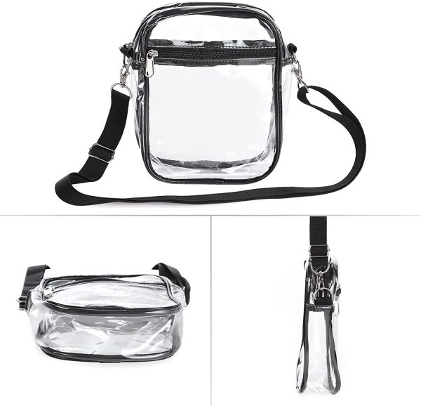 Clear Crossbody Bag, Stadium Approved Clear Purse Messenger Bags Transparent Shoulder Bag for Concerts Sports Events Festival - Image 5