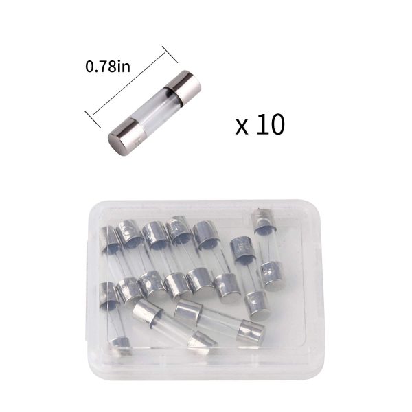 Pack of 10 pcs F1AL Fast-Blow Fuse 1A 250V Glass Fuses 5 x 20 mm