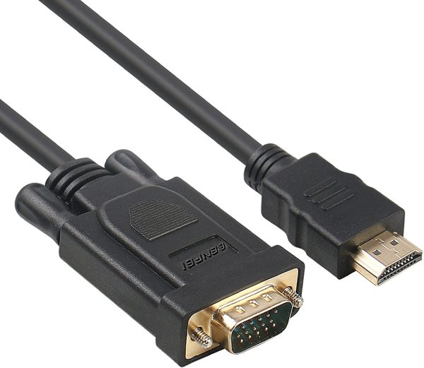 HDMI to VGA, Benfei Gold-Plated HDMI to VGA 1.8M Cable (Male to Male) for Computer, Desktop, Laptop, PC, Monitor, Projector, HDTV, Chromebook, Raspberry Pi, Roku, Xbox and More - Black - Image 4